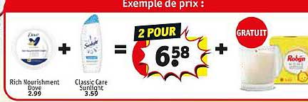 rich nourishment + classic Care sunlight