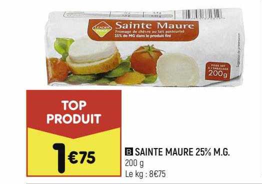 sainte maure 25% m.g.
