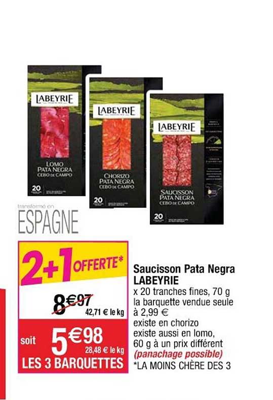 saucisson pata negra labeyrie