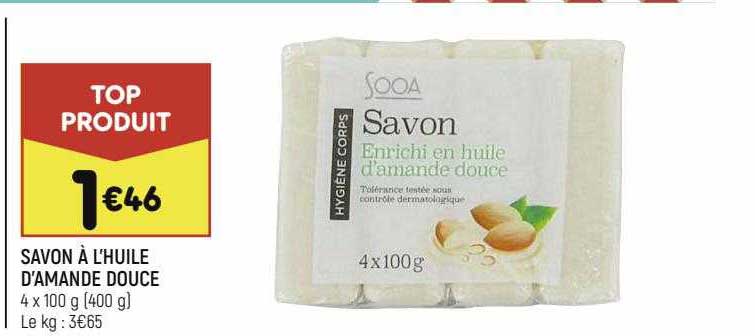 savon à l'huile d'amande douce