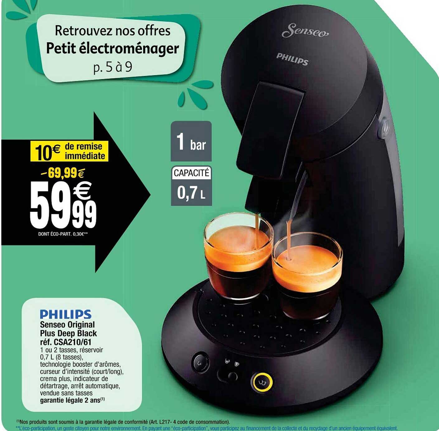 senseo original plus deep black philips