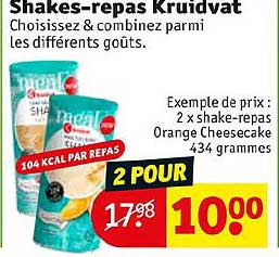 Shakes-repas Kruidvat