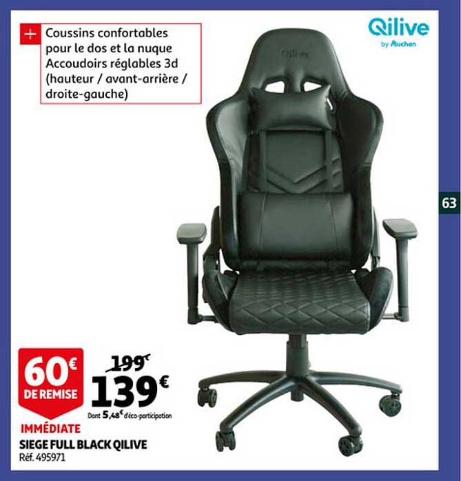 Siège Full Black Qilive