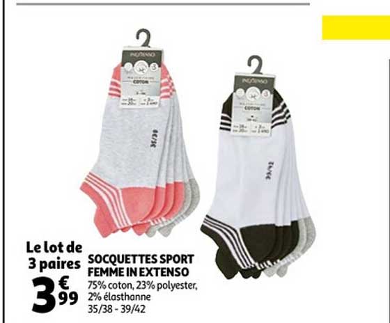 socquettes sport femme in extenso