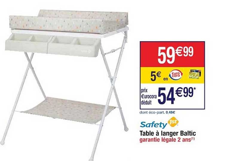 table à langer baltic safety 1st