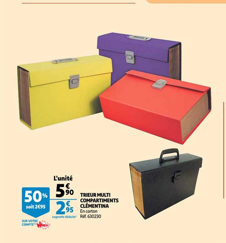 trieur multi compartiments clémentina