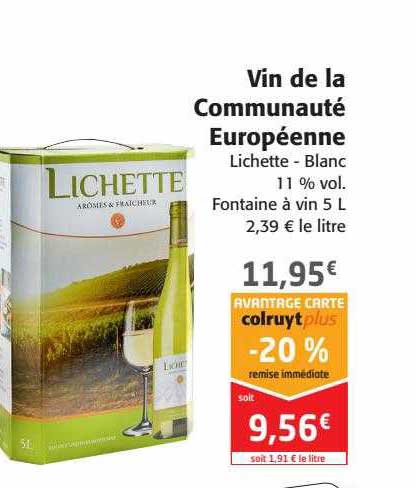 vin de la communauté européenne