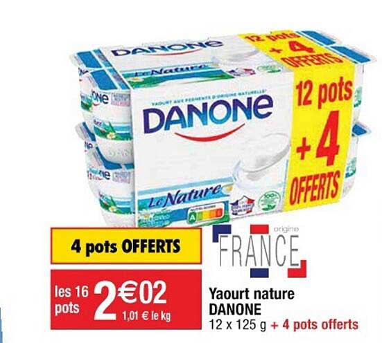 Yaourt Nature Danone