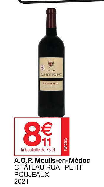 a.o.p. moulis-en-médoc château ruat petit poujeaux 2021