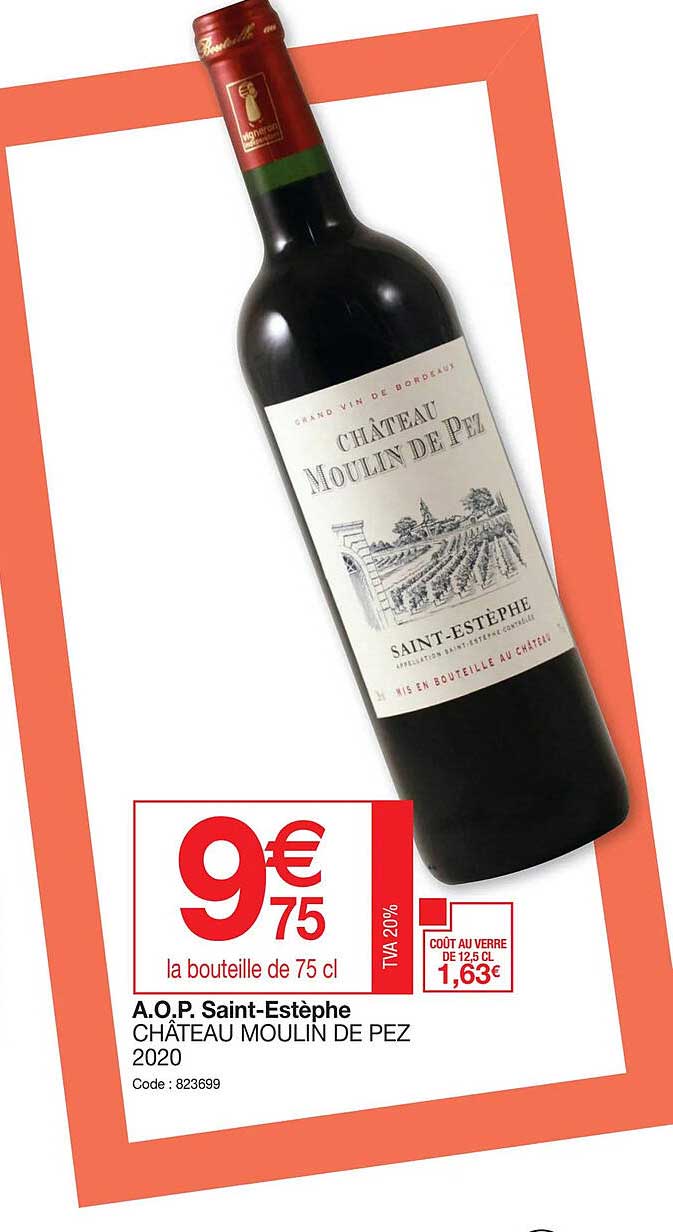 a.o.p. saint-estèphe château moulin de pez 2020