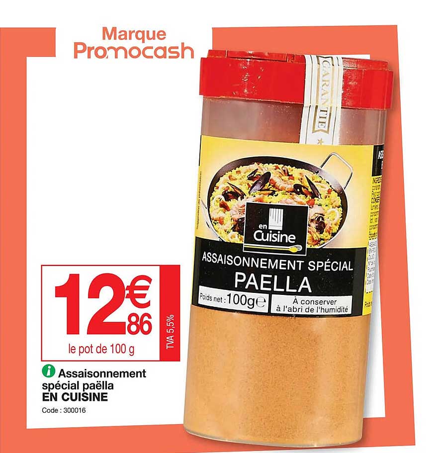 assaisonnement spécial paëlla en cuisine