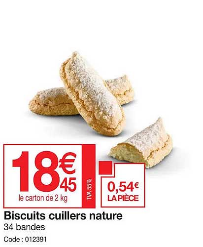 biscuits cuillers nature