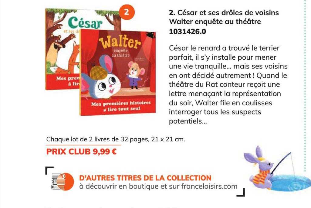 césar et ses drôles de voisins walter enquête au théâtre