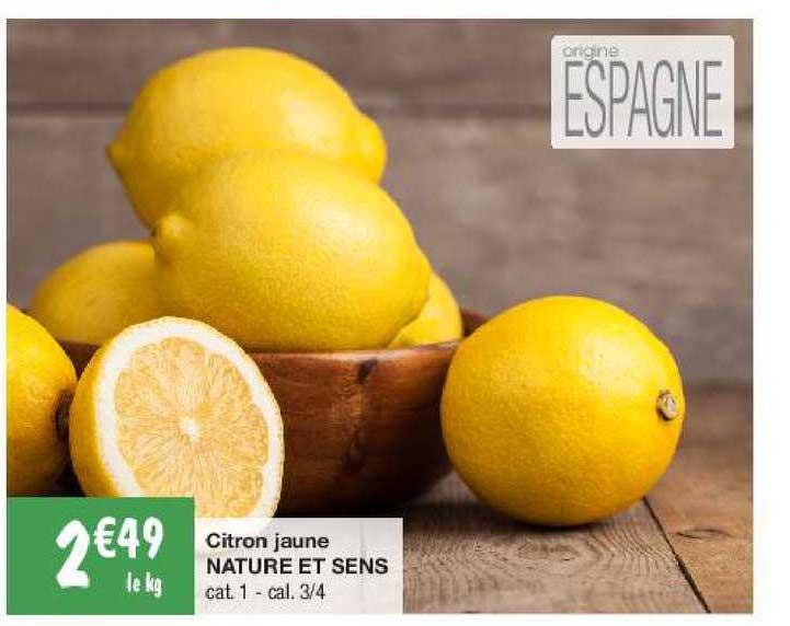 citron jaune nature et sens