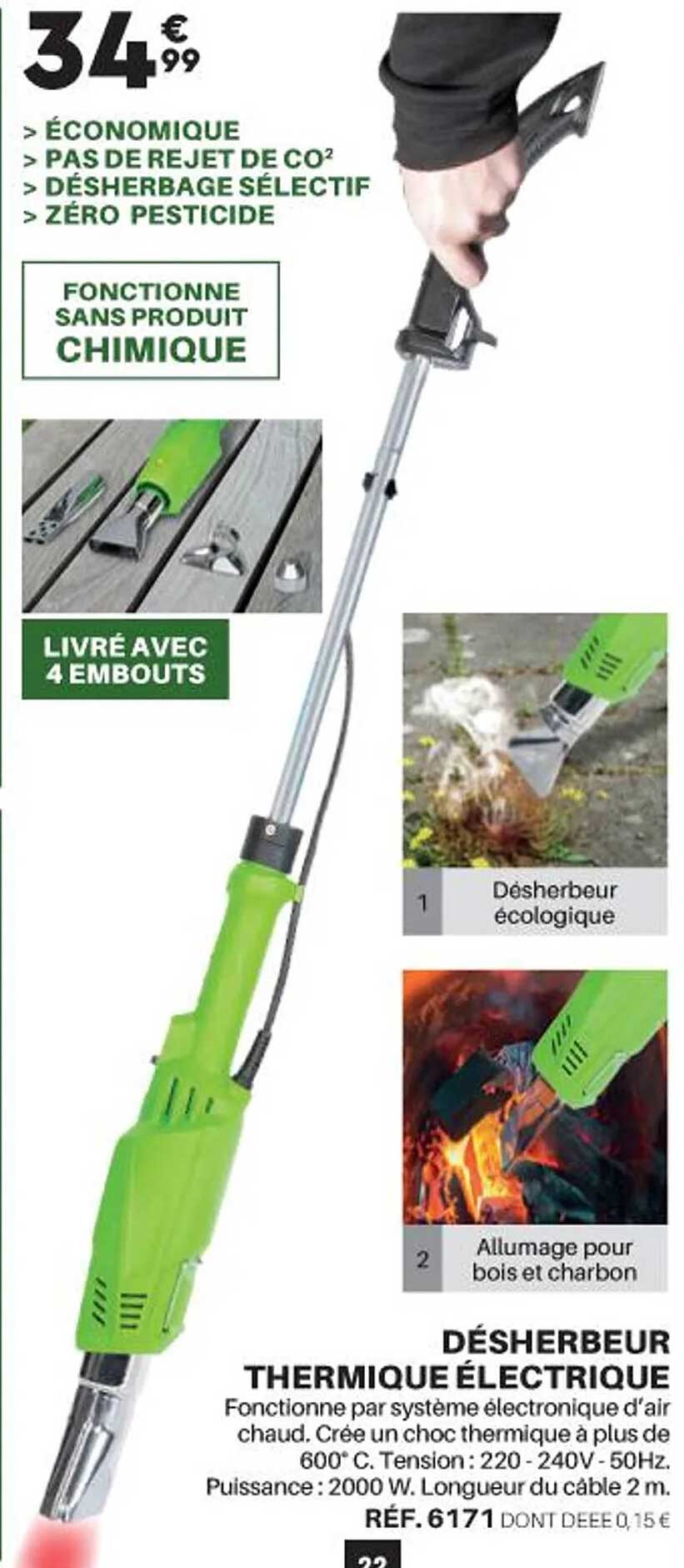 désherbeur thermique électrique