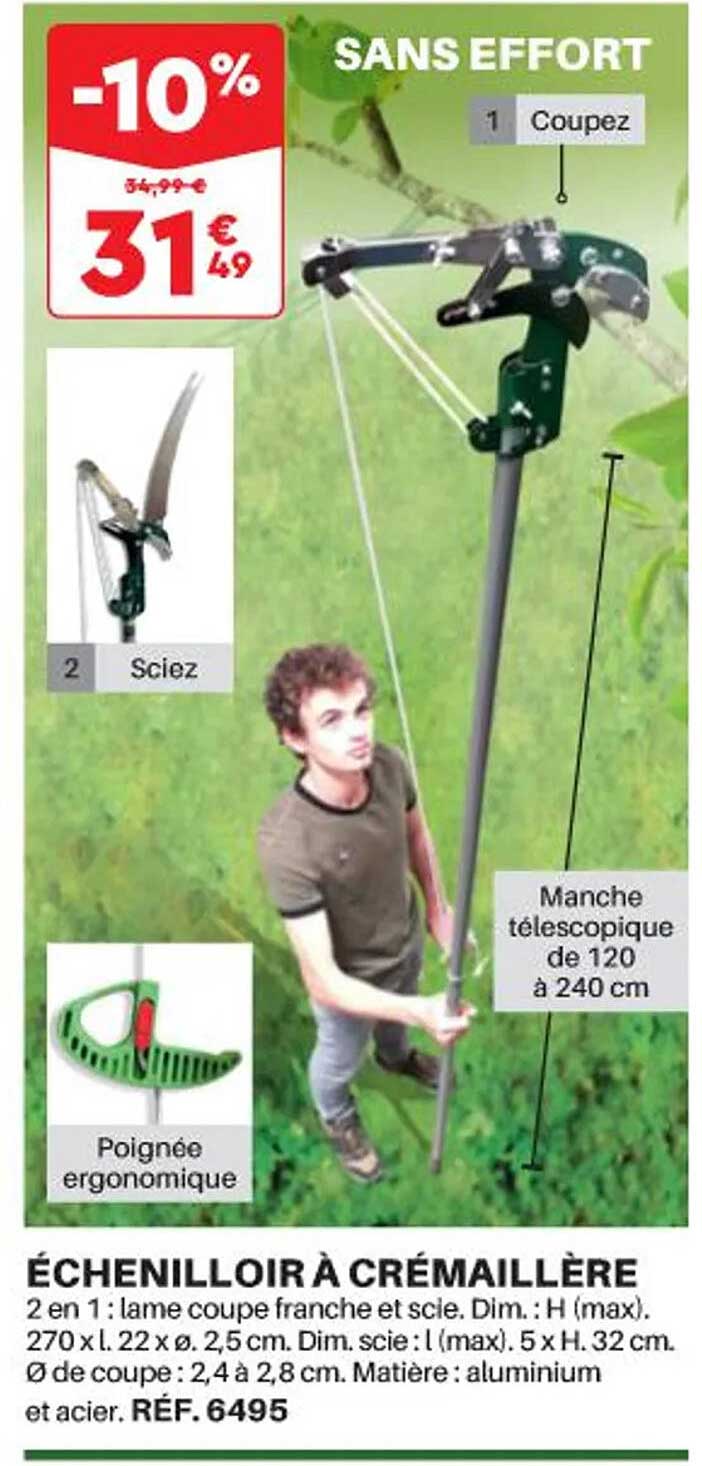 échenilloir à Crémaillère