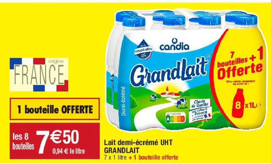 lait demi-écrémé uht grand lait