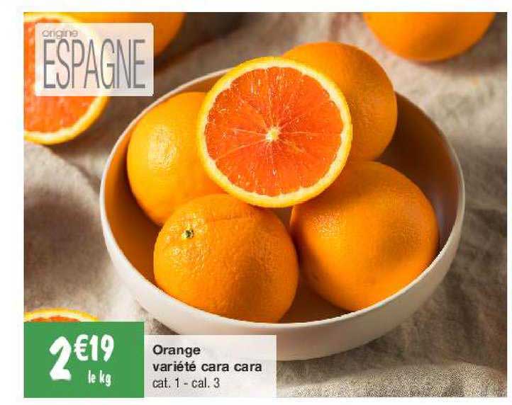 orange variété cara cara