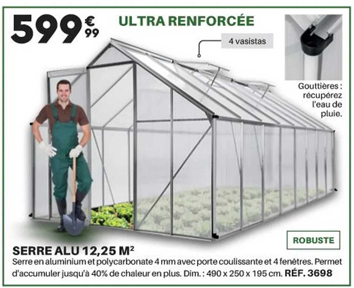 Serre Alu 12,25 M²
