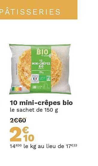 10 Mini-crêpes Bio