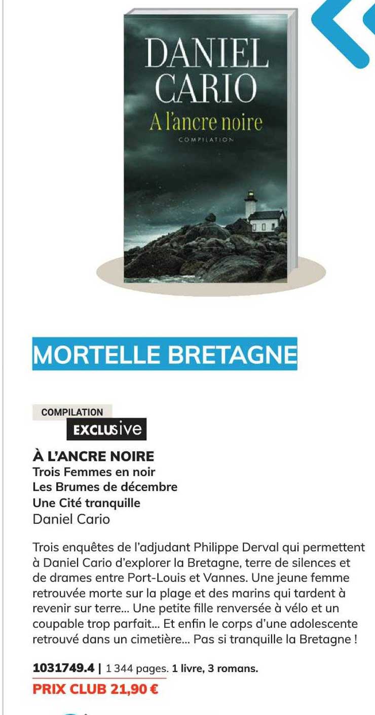 à l'ancre noire - daniel cario