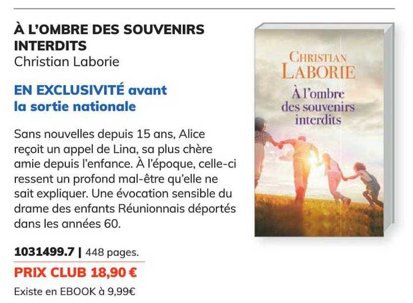 à l'ombre des souvenirs interdits - christian laborie