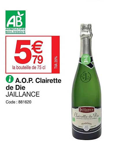 a.o.p. clairette de die jaillance