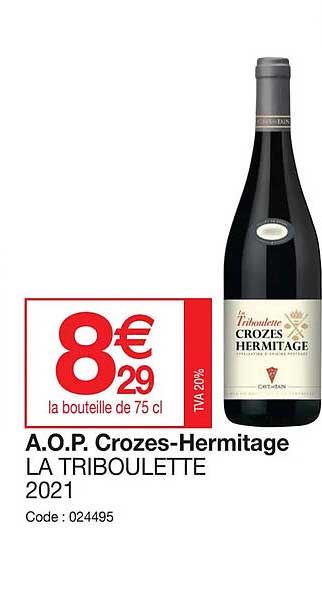 a.o.p. crozes-hermitage la triboulette 2021