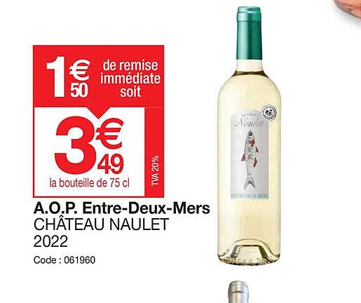 a.o.p. entre-deux-mers château naulet 2022