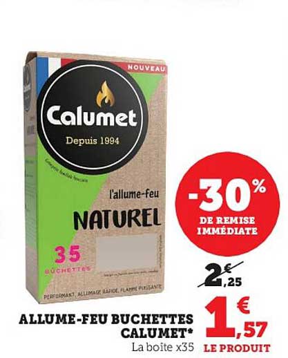 allume-feu buchettes calumet