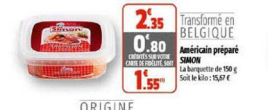 américan préparé simon