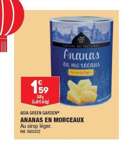 ananas en morceaux asia green garden