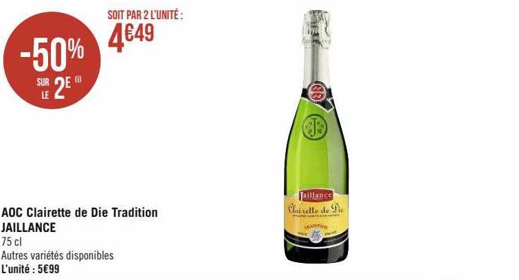 aoc clairette de die tradition jaillance