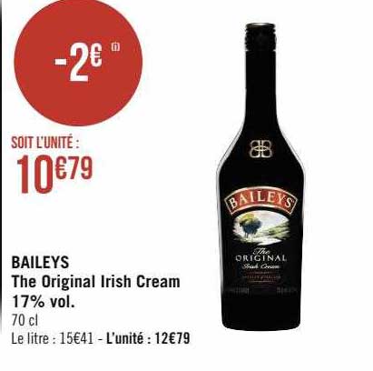 baileys the original irish cream 17% vol.