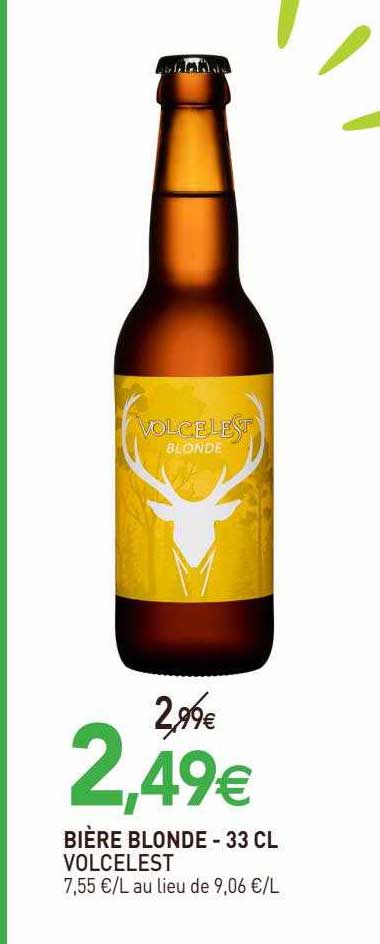 Bière Blonde 33cl Volcelest