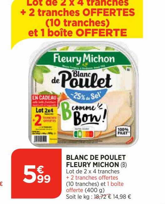 Blanc De Poulet Fleury Michon