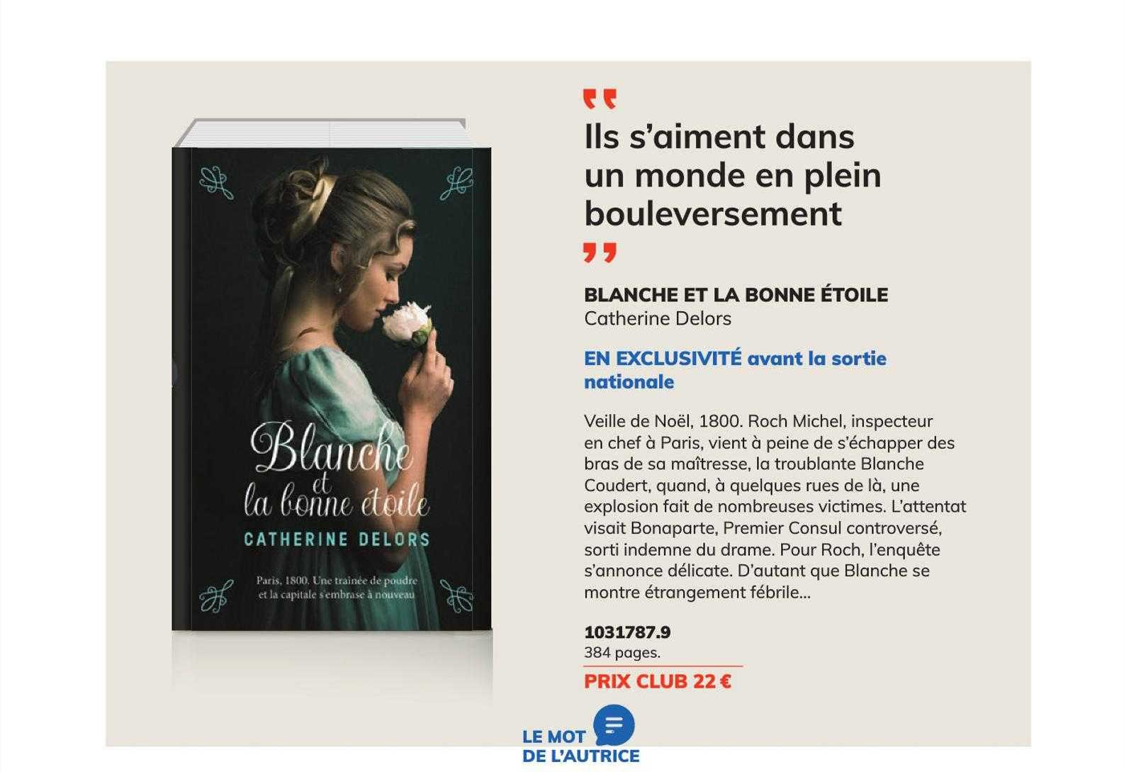 blanche et la bonne étoile - catherine delors