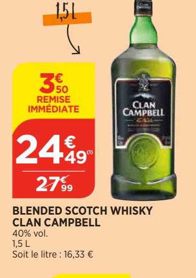 blended scotch whisky clan campbell