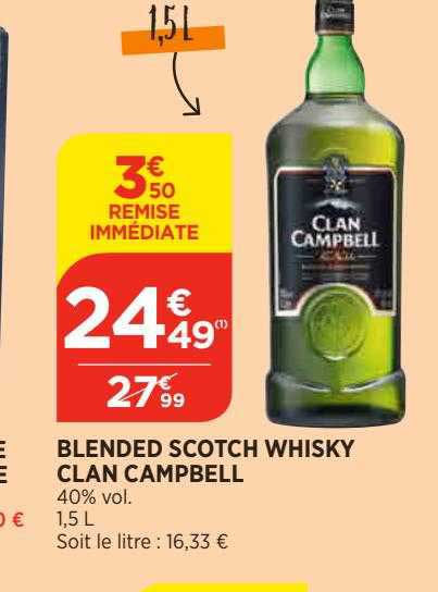 blended scotch whisky clan campbell