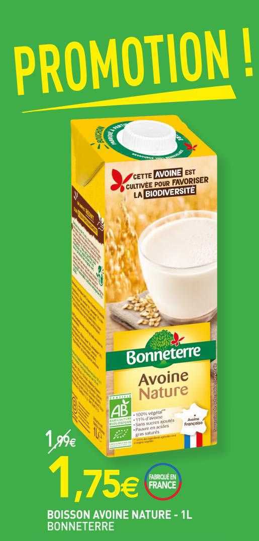 Boisson Avoine Nature Bonneterre