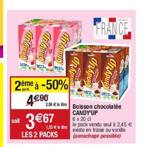 boisson chocolatée candy'up