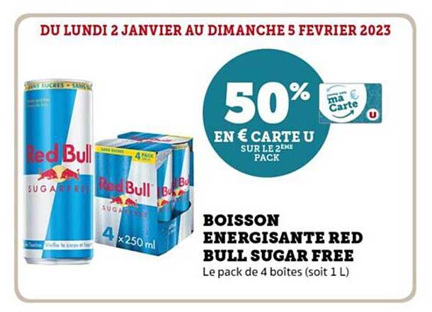 boisson énergisante red bull sugar free
