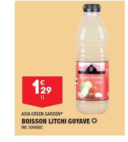 boisson litchi goyave asia green garden