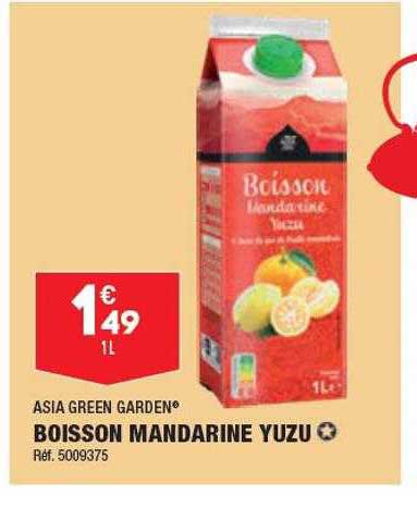 Boisson Mandarine Yuzu Asia Green Garden