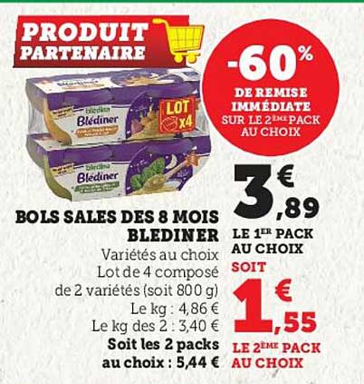 bols salés dès 8 mois blédiner