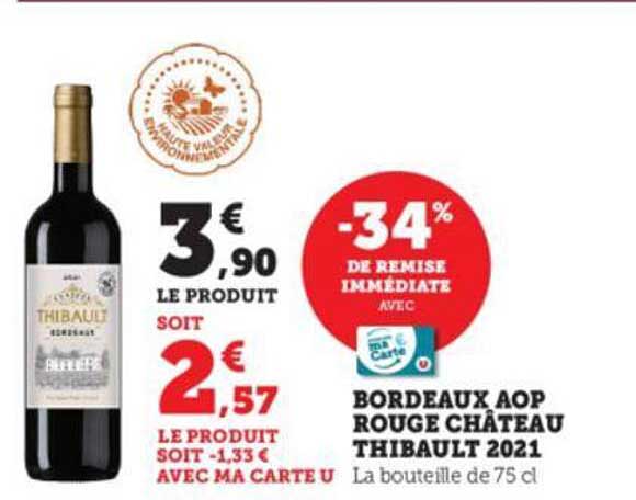 bordeaux aop rouge château thibault 2021
