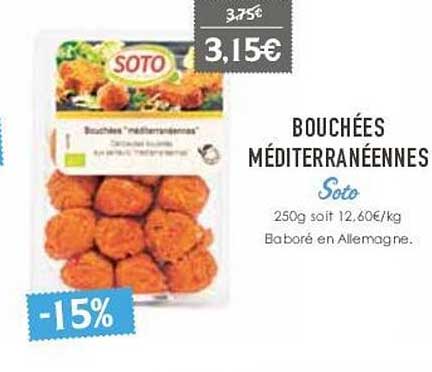 bouchées méditerranéennes soto