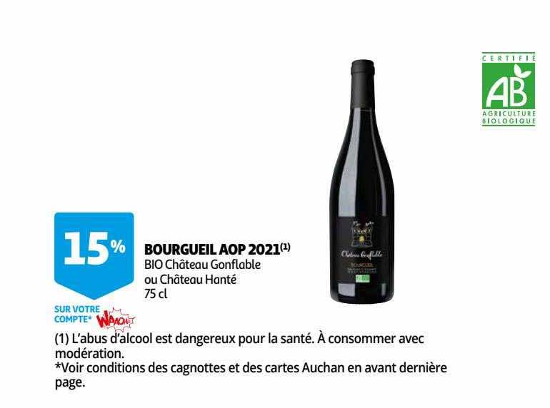 bourgueil aop 2021 bio château gonflable ou château hanté