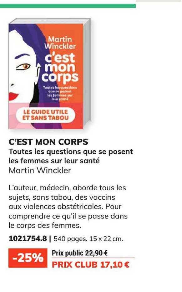 c'est mon corps - martin winckler