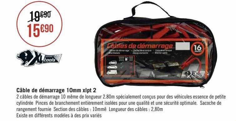 câble de démarrage 10mm xlpt 2